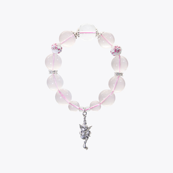 Nine-Tailed Frostbone – Veil-Weaver Crystal Bracelet