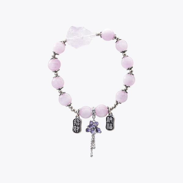 Empress of Glowing Embers Crystal Bracelet (Amber Prosperity Stone)