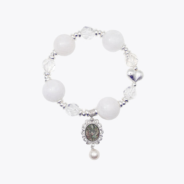 Nine-Tailed Fox Charm "Mystic Whisper" Crystal Bracelet