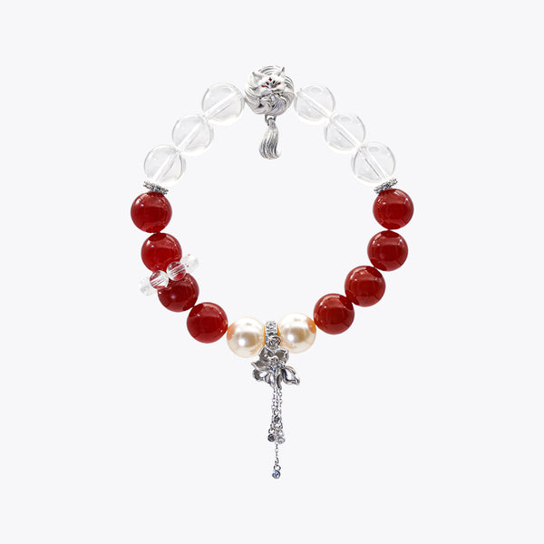 Snowfire Kitsune Blaze Crystal Bracelet (Wealth Gathering)