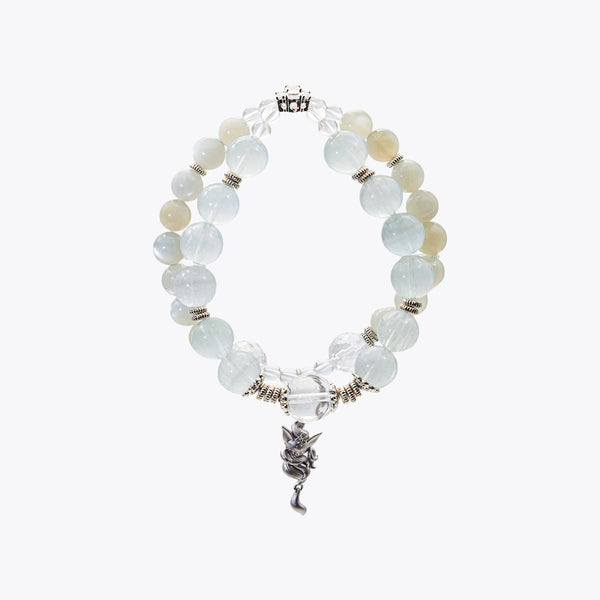 Nine-Tailed Mystic Fox & Crystal Energy Bracelet