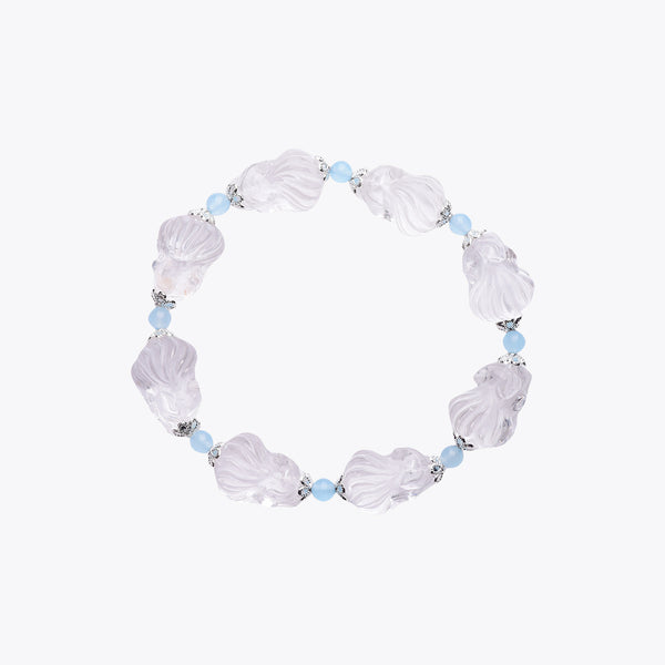 Guardian Fox Amulet Crystal Bracelet (Tushan Protector)
