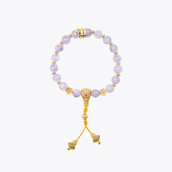 Wisteria Purple - Serpent Maiden Crystal Bracelet