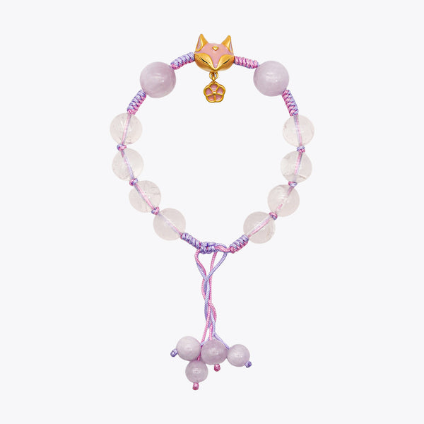Amethyst Blossom Fortune Shift Crystal Bracelet