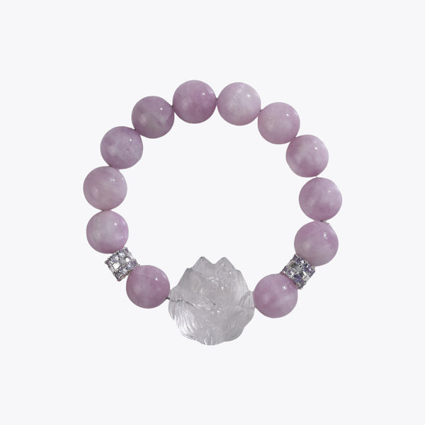 Alluring Fox Charm Bracelet - Lotus Radiance