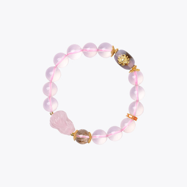 Starlight Kitsune Radiance Crystal Bracelet (Celestial Fox)