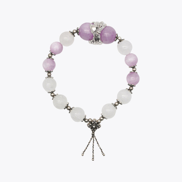 Violet Flame Charisma Loop Crystal Bracelet (Nine Purple Fire Energy)