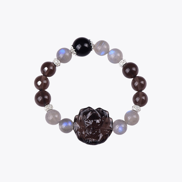 Moonlit Treasure Fox Wealth Crystal Bracelet